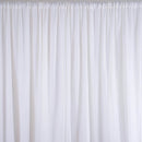 White Sheer Silk Drapes Panels Hanging Curtains Backdrop Home Wedding Party Decor