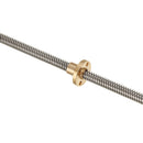 Machifit 200/300/400mm T8 Lead Screw with Shaft Coupling and KFL Pillow Block Flange Ball Bearing Mounting Support Set