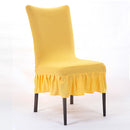 Honana Elegant Pure Color Elastic Stretch Chair Seat Cover Dining Room Home Wedding Deco