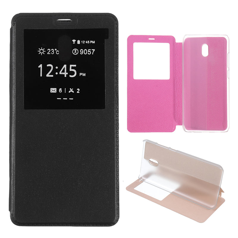 Bakeey Luxury Flip with View Window PU Leather Full Body Protective Case for Xiaomi Redmi 8A
