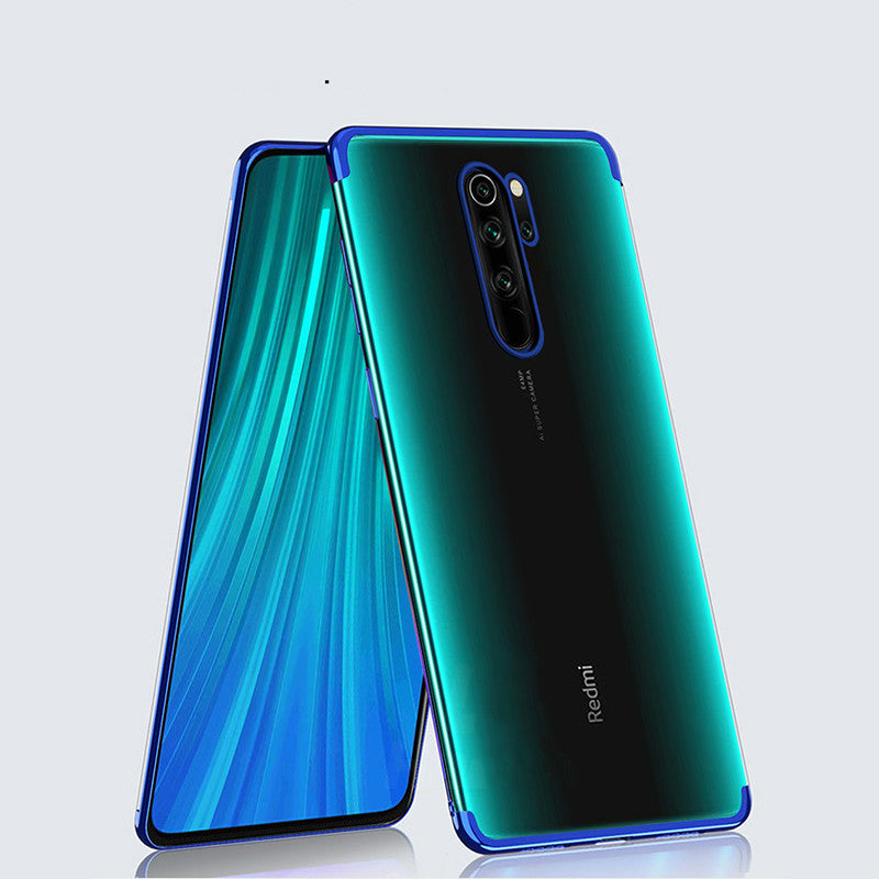 Bakeey Plating Shockproof Transparent Soft TPU Protective Case for Xiaomi Redmi Note 8 pro