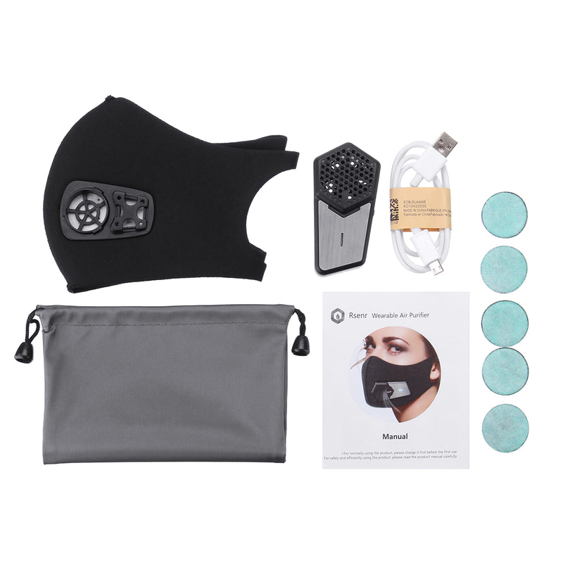 Fresh Air Supply Smart Electric Face Mask Air Purifying N95 Anti Dust Pollution