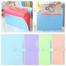 1PCS Plastic 5 Layers Pockets A4 Pouch Bill Folder Card Holder Organizer Fastener File Document Bag