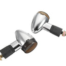 Motorcycle Chrome Smoke Bullet LED Turn Signal Blinker Cafe Racer Light Custom