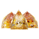 Reiki Chakra Pyramid Stone Set Reiki Energy Generator Healing Gemstones Crystal Decorations