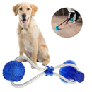 Pet Molar Bite Ball Cats Dogs Training Multifunction Pet Molar Rubber Chew Ball Cleaning Teeth Safe Elasticity Soft Puppy Suction Cup Pet Toys