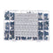 660pcs 24Value Capacitor Kit 100V 2A221J to 2A474J Polyester Film Capacitor Assorted Kit 0.47nF 0.68nF 1nF 2.2nF Capacitors