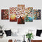5Pcs Flower Tree Abstract Canvas Print Paintings Pictures Art Home Decor Unframed