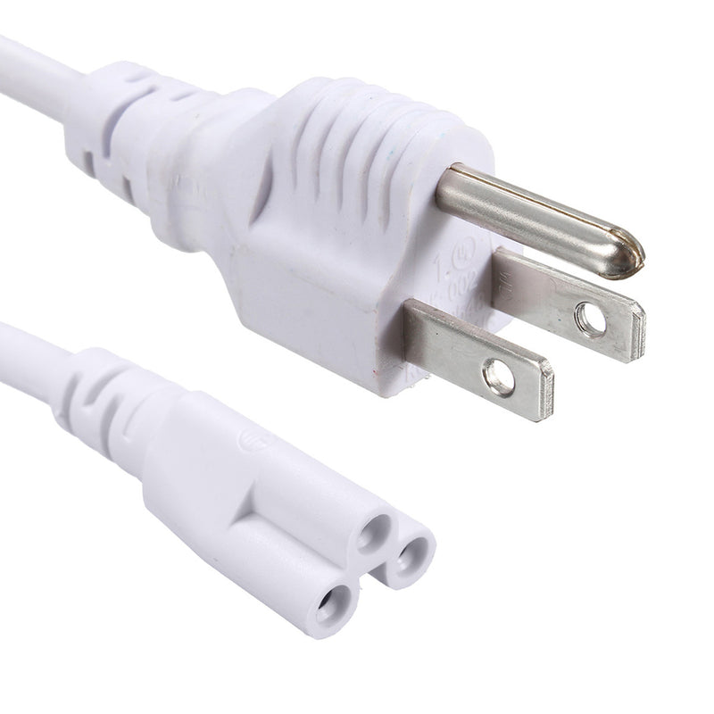 1.2M US/EU Plug 3 Prong AC Power Cord Cable For T8/T5 Integrated LED Tube Light Bulb