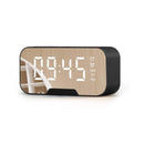Bakeey G10 Mirror Clock Wireless bluetooth Subwoofer Speaker with Mic Support FM Radio TF Card