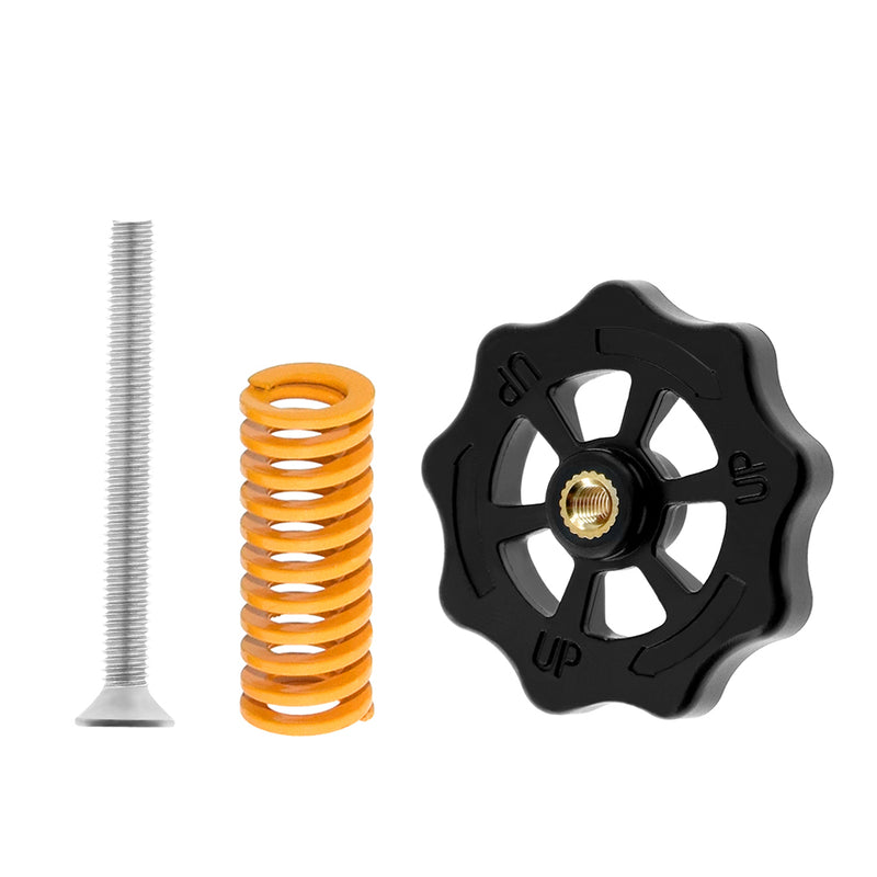 TWO TREES 4PCS Hot Bed Leveling Nut + 4PCS Spring + 4PCS M4X30 Screws Kit Replacment Parts for Creality 3D Printer