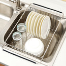 Adjustable Sink Water Washing Basket Basin Vegetable Fruit Holder Storage Drain Shelf