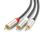 UGreen AV135 3.5mm to 2RCA Male to Male Audio Cable for Phone Speaker Amplifier