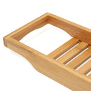 Bathroom Bamboo Bath Shelf Caddy Wine Holder Tub Tray Over Bathtub Rack Support Storage