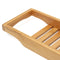 Bathroom Bamboo Bath Shelf Caddy Wine Holder Tub Tray Over Bathtub Rack Support Storage