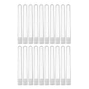 20Pcs 13100mm Clear Plastic Laboratory Test Tube with Cap