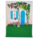5x7FT Vinyl Spring House Garden Photography Backdrop Background Studio Prop