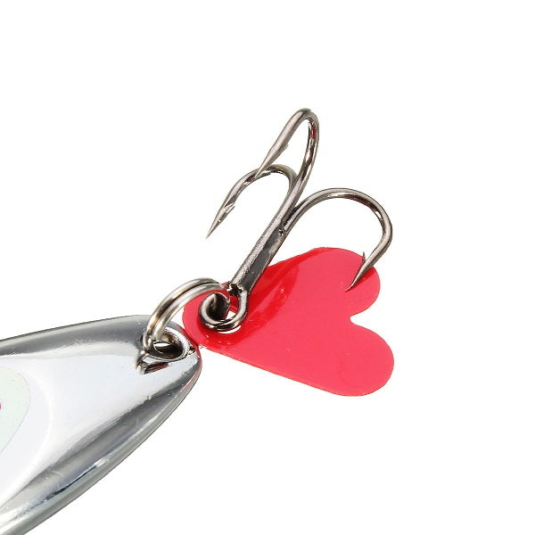 ZANLURE 1pcs Metal Minnow Fishing Lures Bass Crankbaits Spoon Crankbaits Tackle Hook
