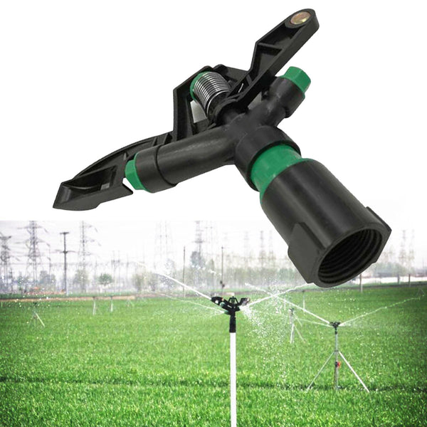 Garden Irrigation Plastic Sprinkler 1" DN25 Connector Rotate Rocker Arm Water Spray Internal Thread