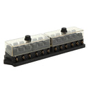 Universal Car Truck Boat 12 Way 12V Standard Blade Block Fuse Box Holder Circuit
