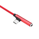 Bakeey 2 in 1 Type C 3.5mm Jack Audio AUX Fast Charging Data Cable 1M For Oneplus 6 Xiaomi Mi8 S9