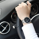 Full Steel Men Wrist Watch Business Style Decorative Dials Stainless Steel Quartz Watches