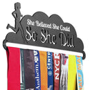 WR Hot Sale Runner's Medal Holder She Believes She Could File Holder Hang Up To 20~24 Medals