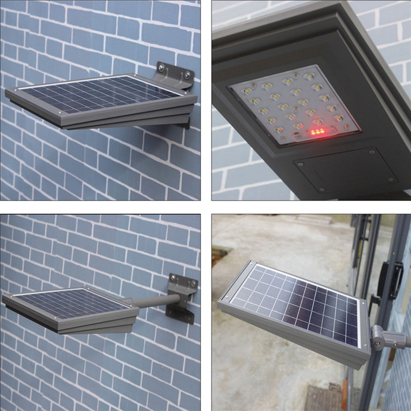 20W Waterproof Solar Powered Street Light Remote/Light Control with Bracket Outdoor Garden Walkway