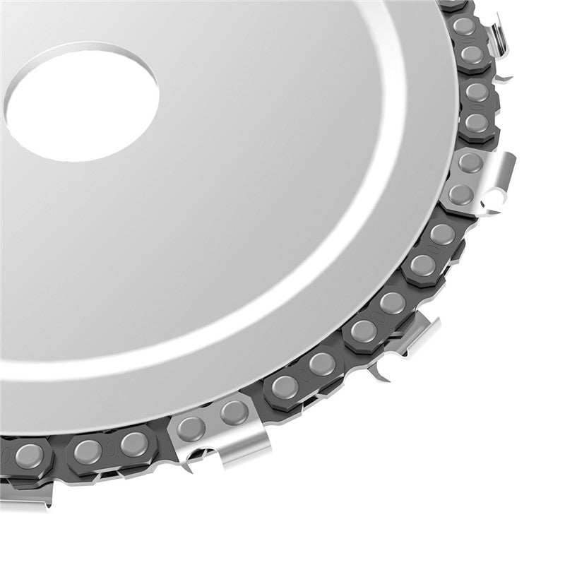 5 Inch Yellow/Purple Grinder Chain Disc 22mm Arbor 14 Teeth Wood Carving Disc For 125mm Angle Grinder