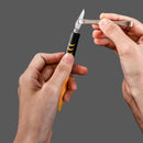 DeLi Non-Slip Metal 6 Blades Wood Carving Tools Fruit Food Craft Sculpture Engraving Utility Knife For Stationery Art Supplies Wood Carving Tool