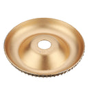 Drillpro 100mm Curve Extreme Shaping Disc Carbide Wood Carving Disc Gold Grinder Disc for 100 115 Angle Grinder Woodworking Tool