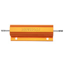 RX24 100W 220R 220RJ Metal Aluminum Case High Power Resistor Golden Metal Shell Case Heatsink Resistance Resistor