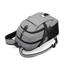 IPRee 49x32x16cm Canvas Anti Theft Travel Backpack with USB Charging port Portable Rechargeable Bag