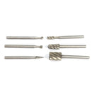 Doersupp 6Pcs 1/8 Inch Shank Milling Rotary File Burrs Bit Set Woodworking Carving Tools