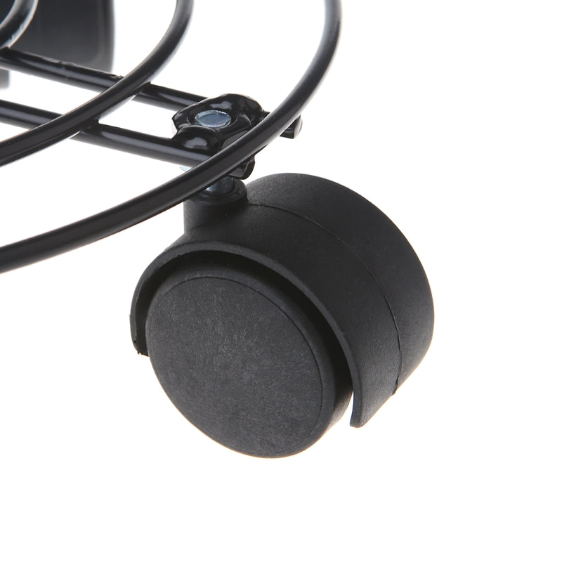 Flower Plant Pot Round Wheels Heavy Mover Trolley Candy Garden Tools Plate Metal Stand Caster Holder