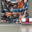 3D Stone Brick Decorative Tapestry Art Wall Hanging Living Room Decor Bedspread