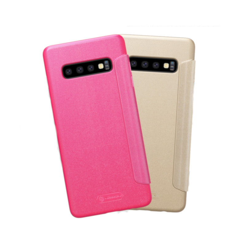 NILLKIN Frosted Scratchproof Flip Cover PU Leather Protective Case For Samsung Galaxy S10