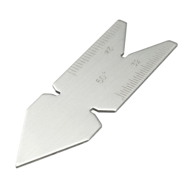 UK 55 / ISO Metric 60 / USA 60 Center Gauge Screw Cutting Thread Pitch Measuring Lathe Tool