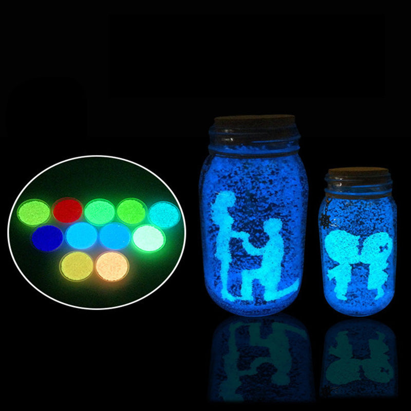 DIY Luminous Glow Gravel Noctilucent Sand Fish Tank Aquarium Fluorescent Particles Party Decorations