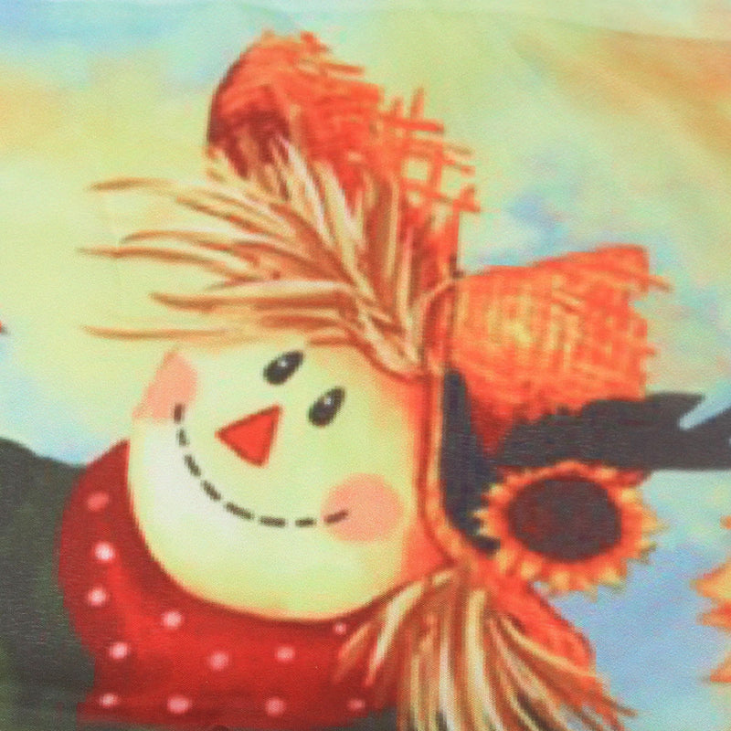 12'' x 18'' Autumn Black Crow Pumpkins Scarecrow & Sunflower Fall Garden Flag Decorations