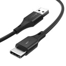 3 x BlitzWolf BW-TC14 3A USB Type-C Charging Data Cable Black 3ft/0.91m For Oneplus 6T Xiaomi Mi8 Pocophone f1 S9