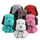 Artificial Rose Flower Dog Holiday DIY Birthday Gift 38cm Beautiful For Wedding Decorations