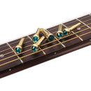 Copper Abalone Guitar Bridge Bone Pins Set Guitar Parts For Acoustic Guitar