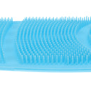 Silicone Back Scrubber Exfoliating Loofah Bath Shower Towel Spa Skin Body Brush Strap