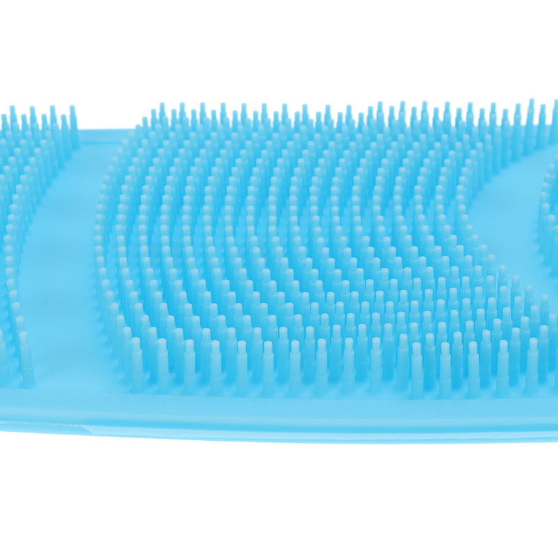 Silicone Back Scrubber Exfoliating Loofah Bath Shower Towel Spa Skin Body Brush Strap