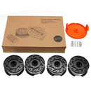 4pcs 30 Inch Trimmer Line With Replacement Spool Cap Cover / Spring For BLACK/DECKER String Trimmers