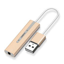 Bakeey 2 in 1 USB Adapter USB to 3.5mm Audio Cable USB External Sound Card Headset Audio Adapter
