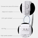 CACAZI A60 Waterproof Wireless Music Doorbell LED Light Battery 300M Remote Home Cordless Call Bell  58 Chime 2 Button 1 Receiver