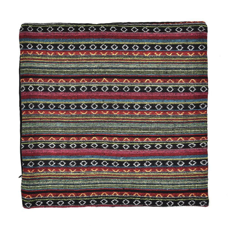 Bohemian Striped Linen Pillow Case Square Home Decorative Sofa Cushion Cover Pillow Cover
