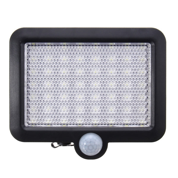 Solar Power 56 White LED PIR Motion Sensor Flood Wall Light Waterproof Outdoor Garden Security Lamp